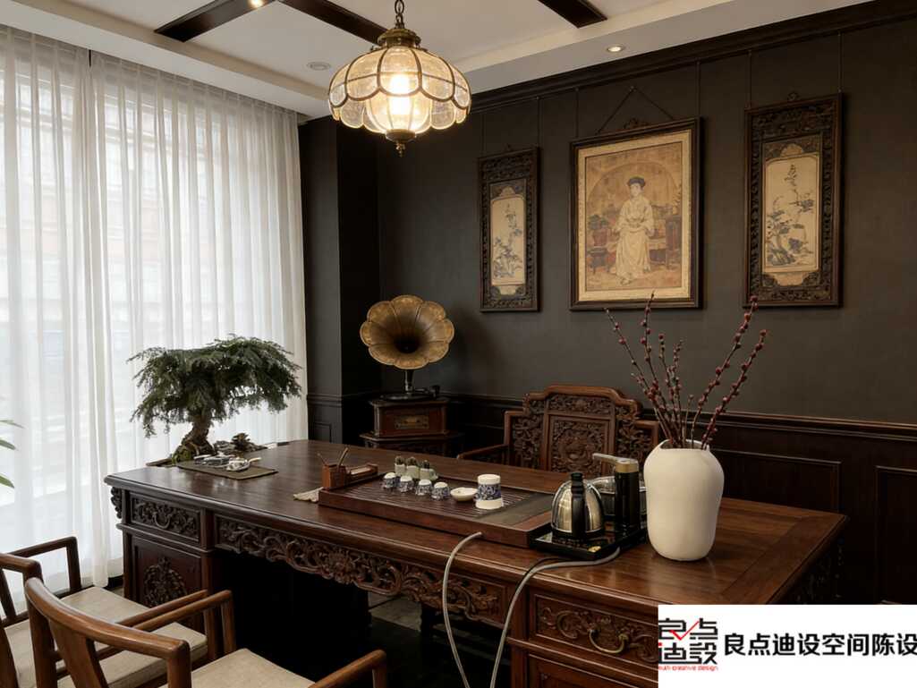 绝绝子!新中式茶楼装修软装美学，氛围感直接封神​!一起沉浸式感受这份高级感～